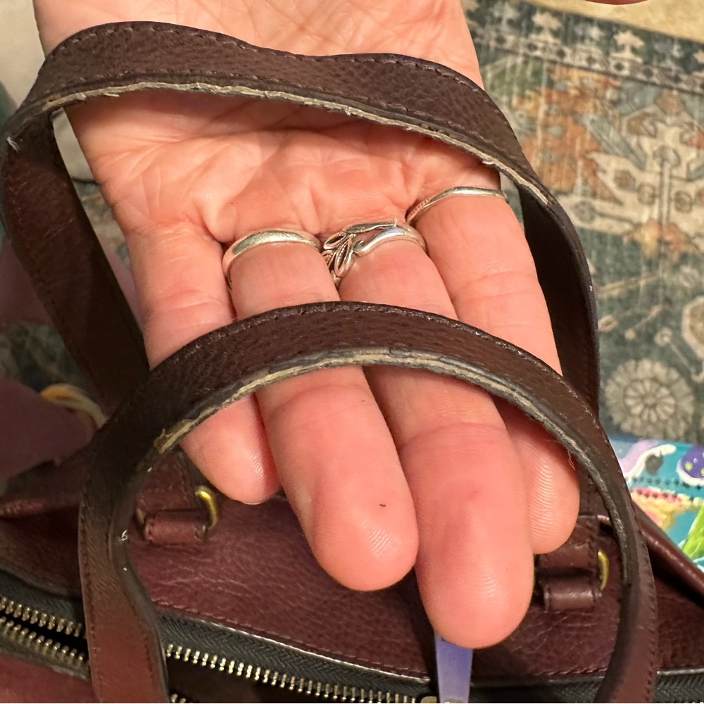 Fossil Burgundy Leather Handbag - Picture 12 of 12